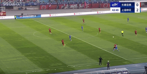 路易斯（Louis）直接傳球 蒂克西拉（Teixeira）在遠(yuǎn)角得分 申豪（Shenhua）以2-0領(lǐng)先！